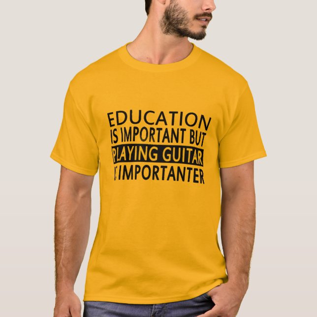 Camiseta a educação é importante, (Frente)