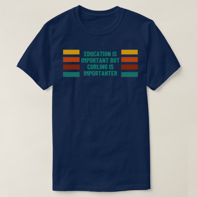 Camiseta A educação é importante, mas a cura é importante (Frente do Design)