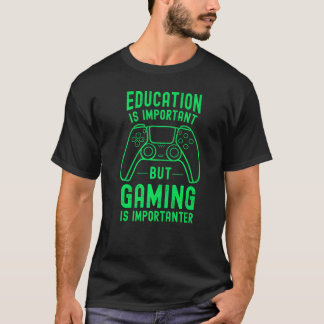 Camiseta A Educação É Importante mas o Jogo É Mais Importan