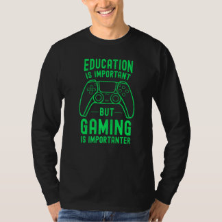 Camiseta A Educação É Importante mas o Jogo É Mais Importan