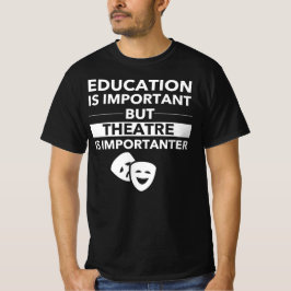 Camiseta A Educação É Importante, Mas O Teatro É Importante