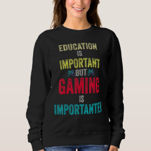 Camiseta A Educação É Importante, Mas Os Jogos São Importan