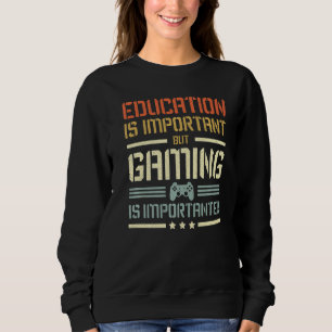 Camiseta A Educação É Importante, Mas Os Jogos São Importan