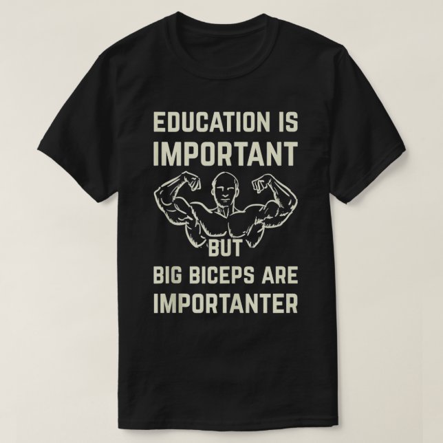 Camiseta A Educação Engraçada Dos Menores É Importante, Mas (Frente do Design)