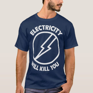 Camiseta A Eletricidade Vai Matar-Te A Tipografia