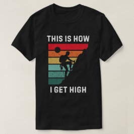 Camiseta A emoção de escalar rocha, retrogrunge