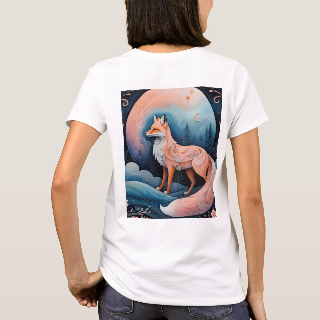 Camiseta "A Encantada Ember Fox" (Verso)
