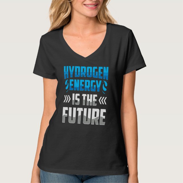 Camiseta A Energia Do Hidrogênio É O Futuro Poder Periódico (Frente)