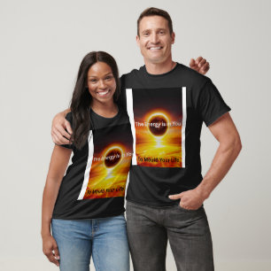 Camiseta “A Energia Está Em Você - Design Motivacional do N