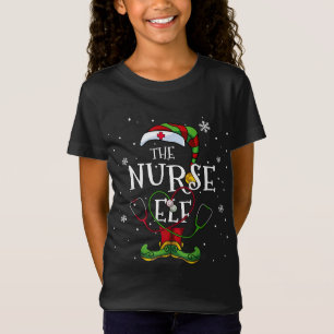 Camiseta A enfermeira Elf Funny Family Matching Group Chris
