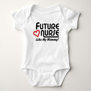 Camiseta A enfermeira futura gosta de minhas mamães