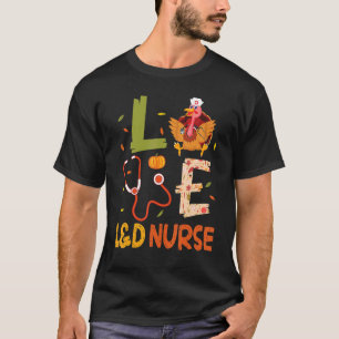 Camiseta A Enfermeira L&D Feliz Dia de Ação de Graças Para 
