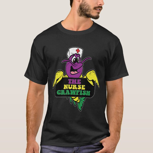 Camiseta A Enfermeira Mardi Gras Carnaval Parade RN L (Frente)