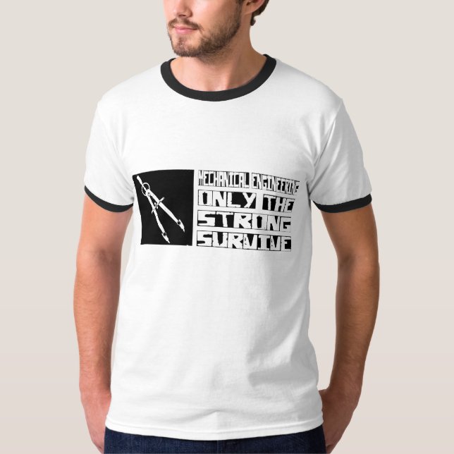Camiseta A engenharia mecânica sobrevive (Frente)
