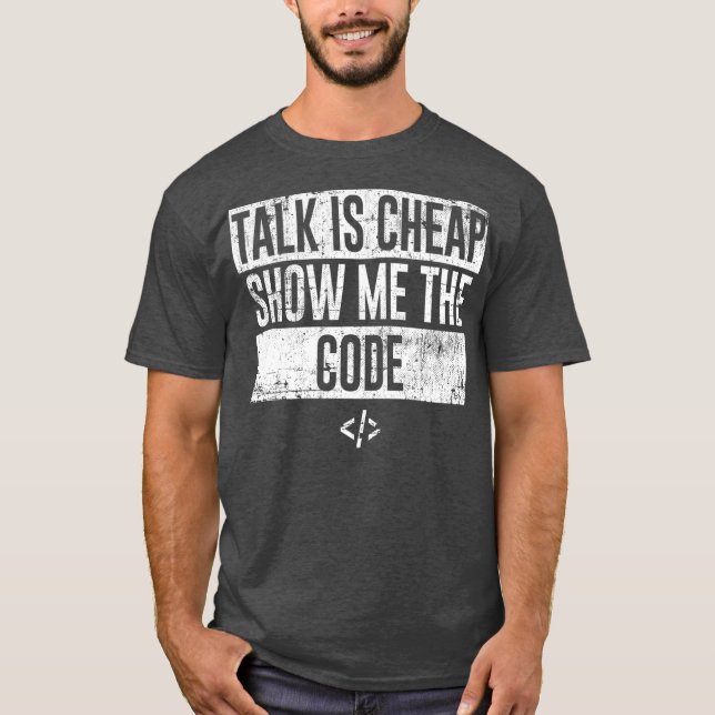 Camiseta A Engraçada Palestra É Barata Mostre-Me O Programa (Frente)