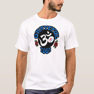 Camiseta A engrenagem grata do logotipo da ioga