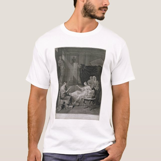 Camiseta A entrevista de Augustus e de Cleopatra, gravada (Frente)