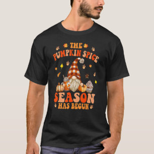 Camiseta A Época de Arroz Pumpkin Começou A Queda Do Autum