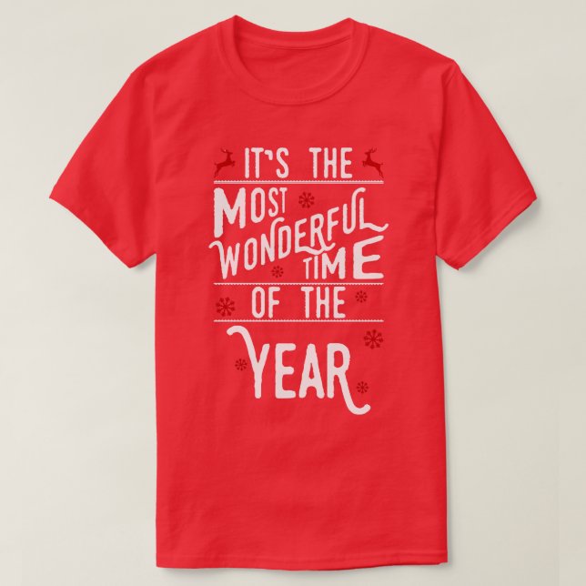 Camiseta A época mais maravilhosa do ano (Frente do Design)