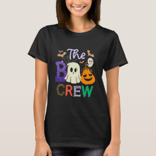 Camiseta A Equipe Boo do Fantasma de Halloween Abóbora Assu
