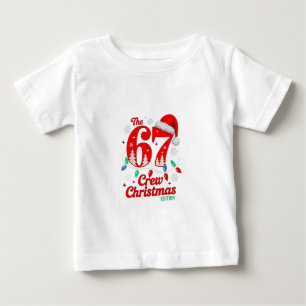 Camiseta A Equipe de Natal 67 Edição Six Seven Brainrot  