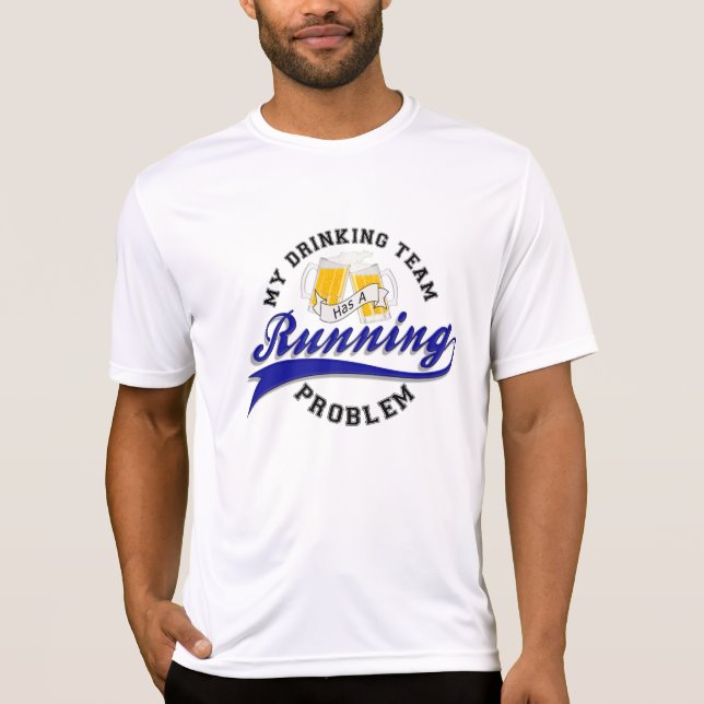 Camiseta A equipe do bebendo tem o Esporte-Tek Running SS (Frente)