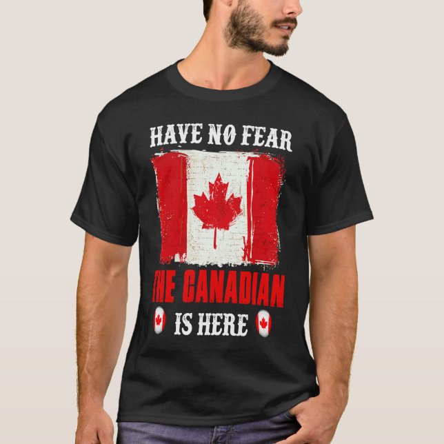 Camiseta A Equipe Do Canadá Não Tem Medo De Que O Canadense (Frente)