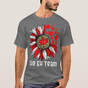 Camiseta A equipe do Eh no dia canadiano de Sunflower Mapep