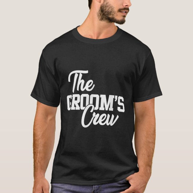 Camiseta A Equipe do Noivo Piada de Casamento ou Presente d (Frente)