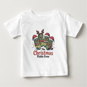 Camiseta A Equipe do Pepino de Natal Amantes de Pepino Papa