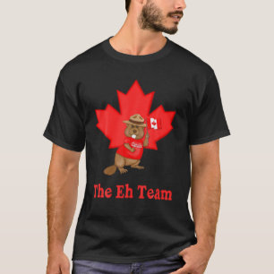 Camiseta A Equipe Eh Moose Mable Leaf Canadian Funny Counte