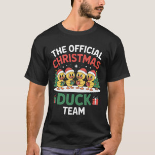 Camiseta A Equipe Oficial de Pato de Natal do Chapéu de Pap