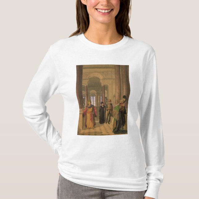 Camiseta A escadaria principal do Louvre, 1817 (Frente)