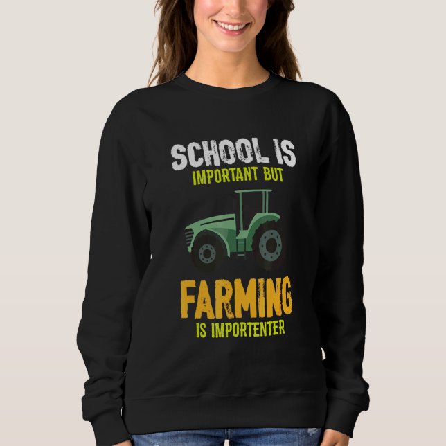 Camiseta A Escola É Importante, Mas A Agricultura É Importa (Frente)