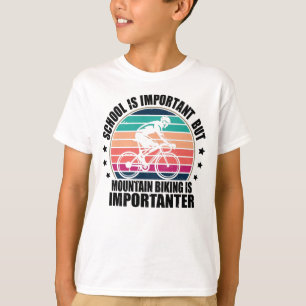 Camiseta A Escola É Importante, Mas A Bicicleta É Importa