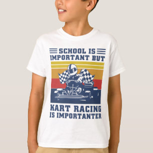 Camiseta A Escola É Importante Mas A Corrida De Kart É Impo