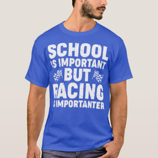 Camiseta A Escola É Importante, Mas A Corrida É Um Fundo Im