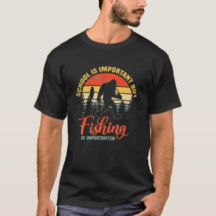 Camiseta A Escola É Importante, Mas A Pesca É Importante - 