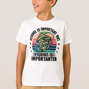 Camiseta A Escola É Importante, Mas A Pesca É Importante