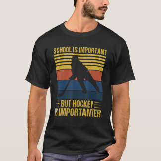 Camiseta A Escola É Importante Mas Hóquei É Mais Importante