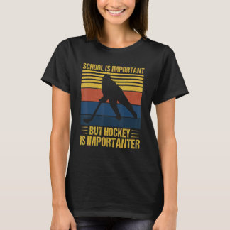 Camiseta A Escola É Importante Mas Hóquei É Mais Importante