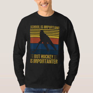 Camiseta A Escola É Importante Mas Hóquei É Mais Importante