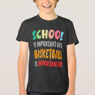 Camiseta A Escola É Importante Mas O Basquete É Importante
