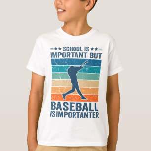 Camiseta A Escola É Importante Mas O Beisebol É Importante