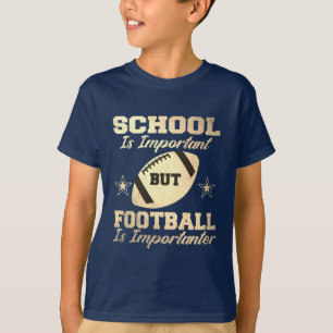 Camiseta A escola é importante, mas o futebol é important