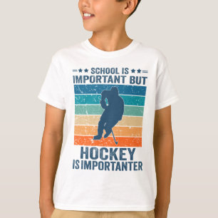 Camiseta A Escola É Importante Mas O Hóquei É Importante