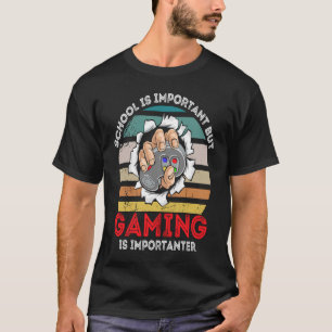 Camiseta A Escola É Importante, Mas Os Jogos São Importante