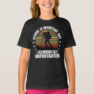 Camiseta A Escola É Importante, Mas Subir É Importante