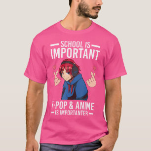 Camiseta A escola é importante para anime do Pop K-Pop
