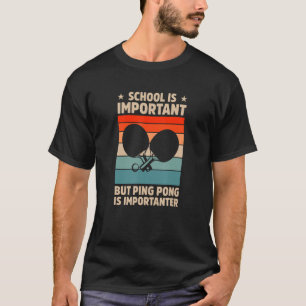 Camiseta A escola é importante para o jogador de pinos de T